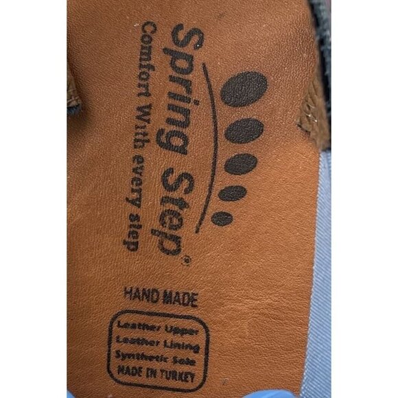 SPRING STEP Womens SIZE 36 (US 5.5-6) Swirlet Blum Blue Comfort SHOES 16833-2011 - Picture 8 of 8